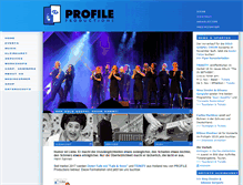 Tablet Screenshot of profile-productions.ch